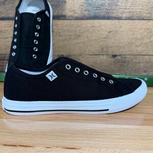 Hurley Women's Black Sneakers with White Accents